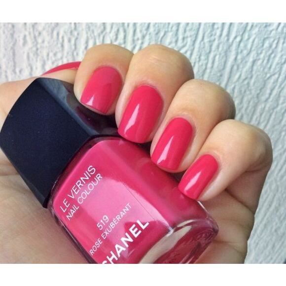 Chanel Le Vernis Nail Colour "Rose Exuberant" Pink 519 Nail Polish - Picture 1 of 7
